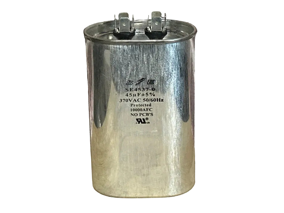 370 Vac, 45MFD 50/60 Hz, Oval Capacitor