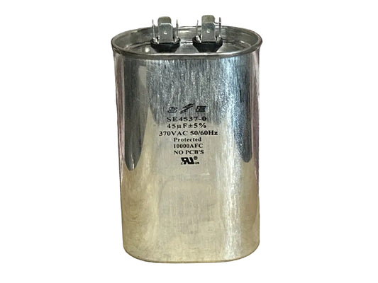 370 Vac, 45MFD 50/60 Hz, Oval Capacitor