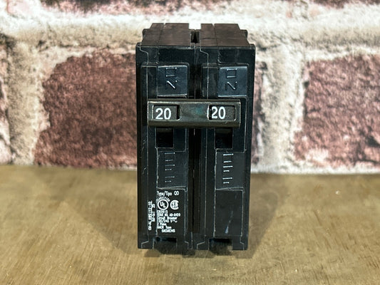 120/240V, 60Hz, 20A, 2 Pole Breaker