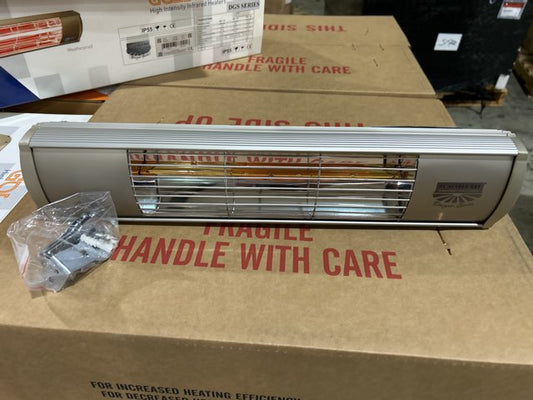 5,118 BTU Silver Infrared Space Heater, 1500 Watt, 120/50/1