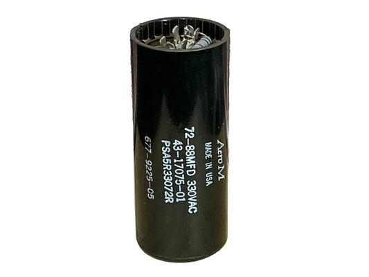 330 Vac, 72-88MFD 50/60 Hz, Round Capacitor