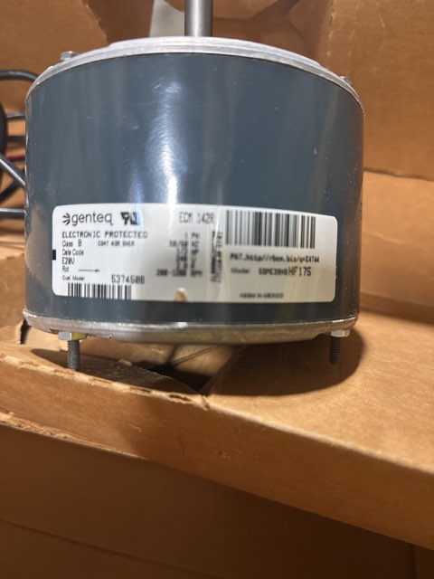 1/3 HP Blower Motor 240/60/1 1200 Rpm