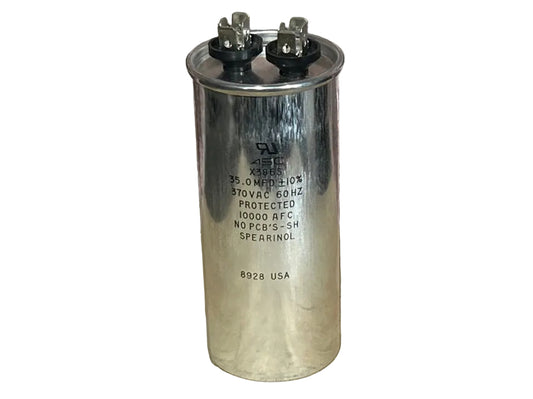 370 Vac, 35MFD 50/60 Hz, Round Capacitor