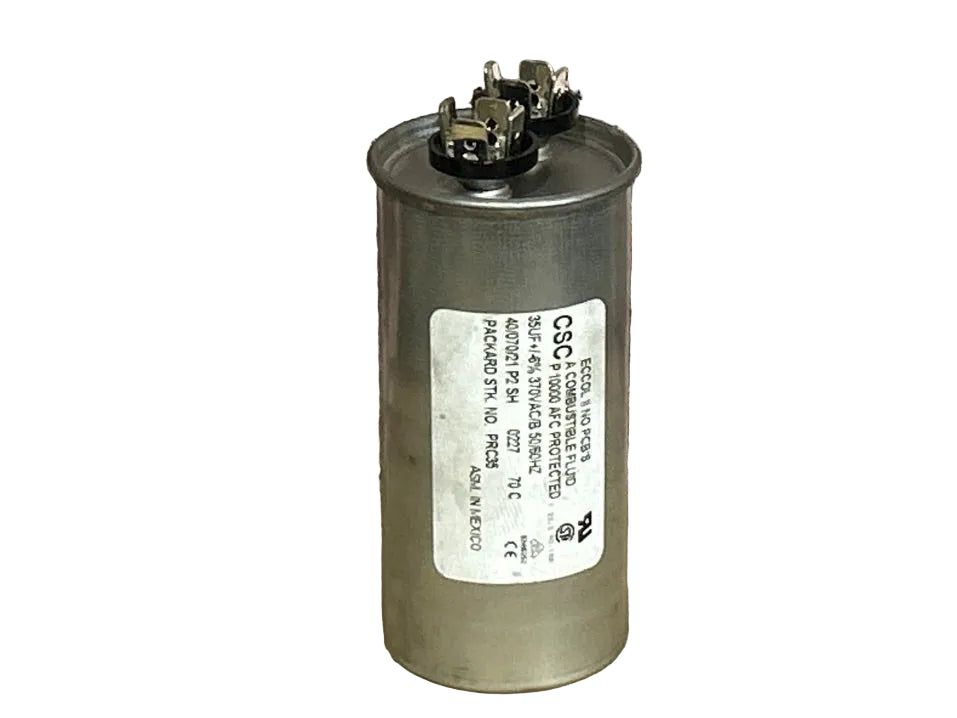 370 Vac, 35MFD 50/60 Hz, Round Capacitor