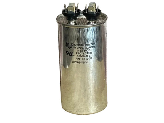 370 Vac, 40MFD 50/60 Hz, Round Capacitor