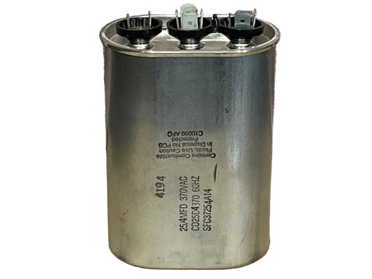 370 Vac, 25+4MFD 50/60 Hz, Oval Capacitor