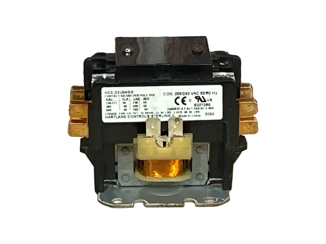 208/240 V, 50/60 Hz, 40 Amps 2 Pole Contactor