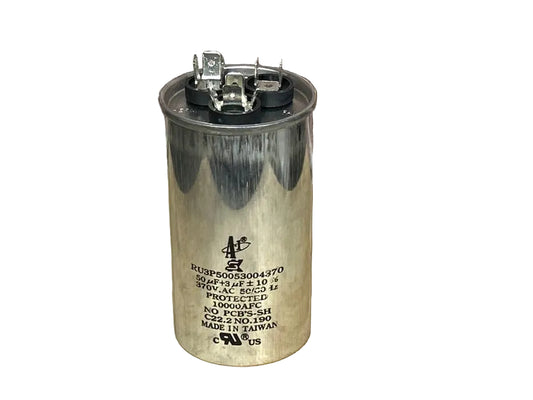370 Vac, 50+3MFD 50/60 Hz, Round Capacitor