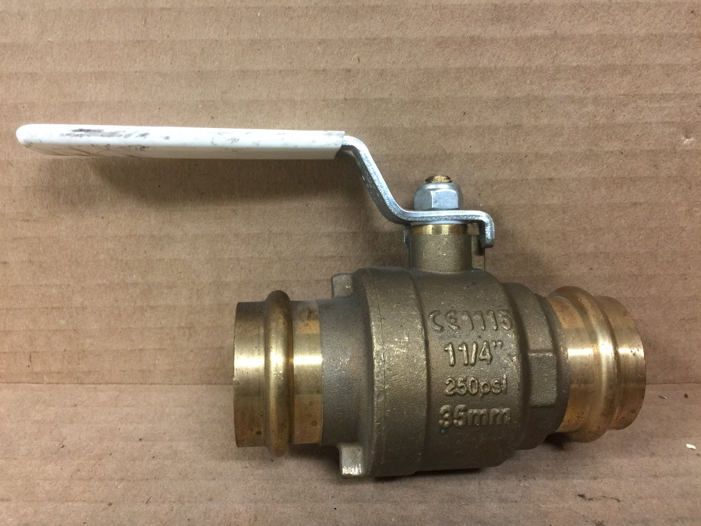 1/4" Cim Press Ball Valve; Brass