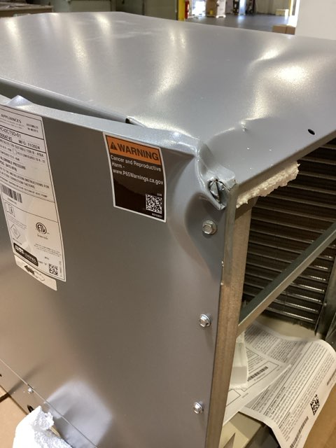 3.5 Ton AC/HP Horizontal Cased A Coil, R410A CFM 1800