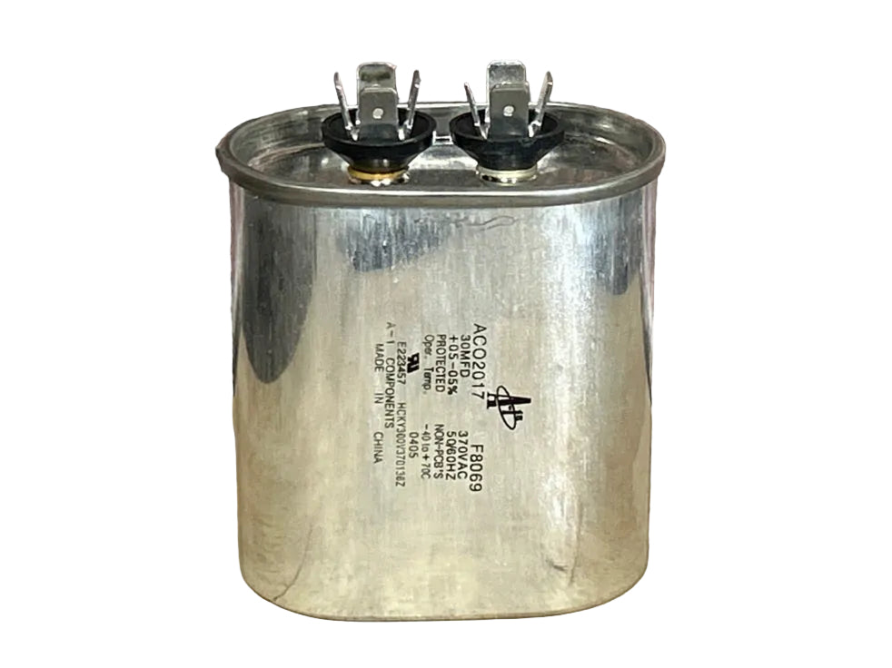 370 Vac, 30MFD 50/60 Hz, Oval Capacitor