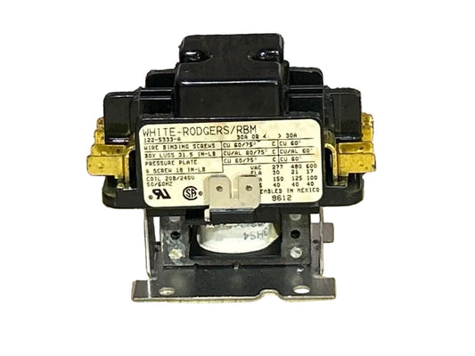 208/240 V, 50/60 Hz, 30 Amps 2 Pole Contactor