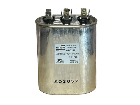 370 Vac, 20+7.5MFD 50/60 Hz, Oval Capacitor