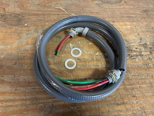 1/2" X 6' Non-Metallic Electrical Whip, #10 Wire