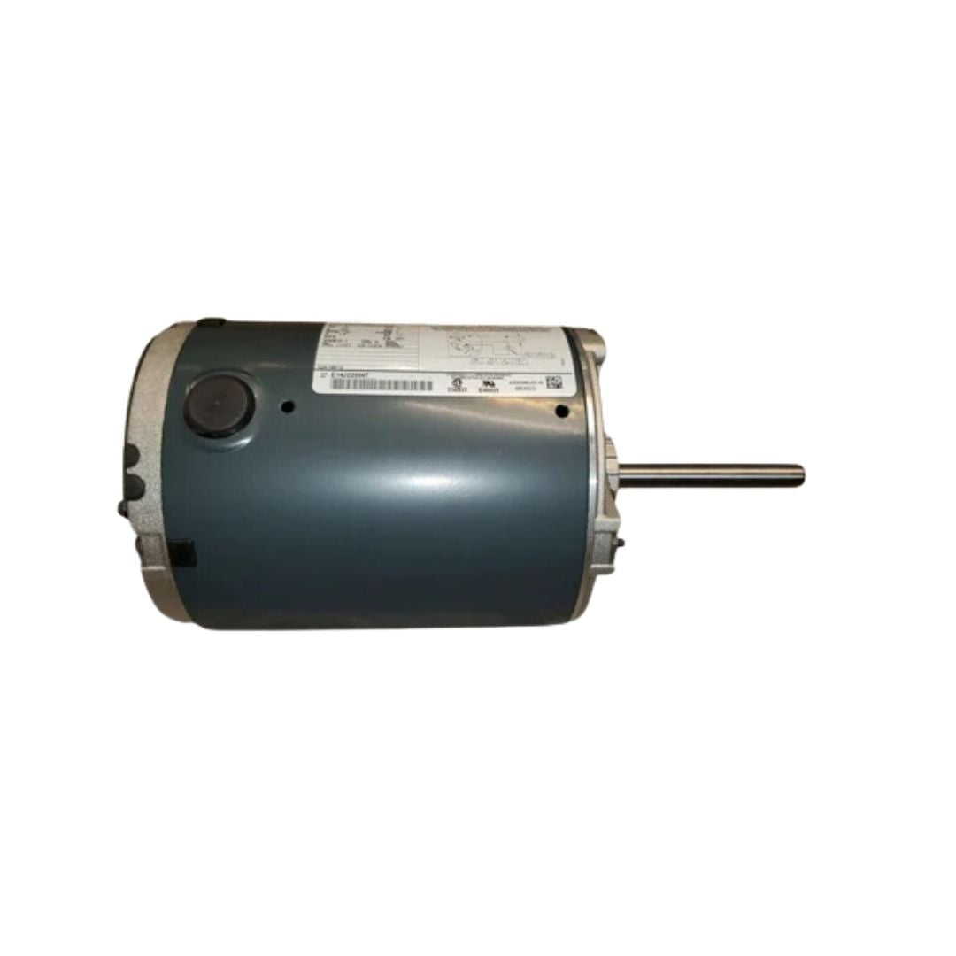 Motor de ventilador de condensador de eje único y velocidad única de 1/2 HP, marco 48Z, extremo de avance en sentido contrario a las agujas del reloj, 460/60/3, 1100 RPM