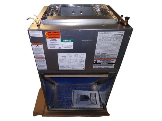 Fan coil ECM de retorno frontal con flujo ascendente de CA/HP de 3 toneladas con código de opción 417 208-240/60/1 R-410A CFM 1000-1200