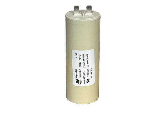 370 Vac, 40MFD 60 Hz, Round Capacitor