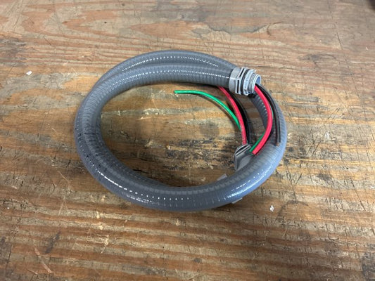 3/4" X 4' Non-Metallic Electrical Whip, #8 Wire