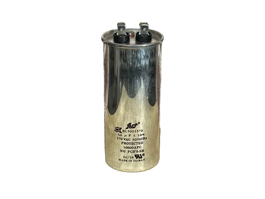370 Vac, 50MFD 50/60 Hz, Round Capacitor