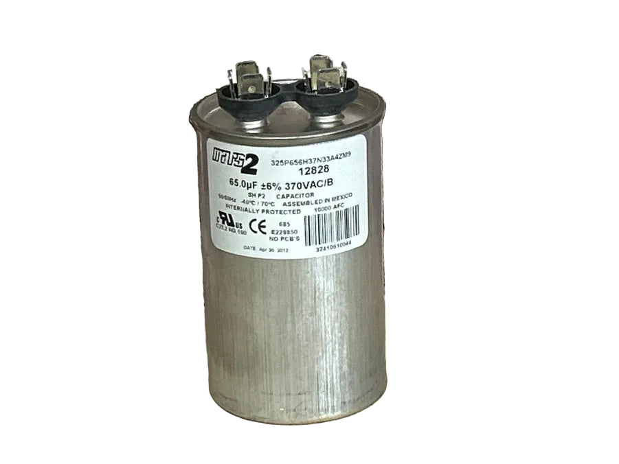 370 Vac, 65MFD 50/60 Hz, Round Capacitor