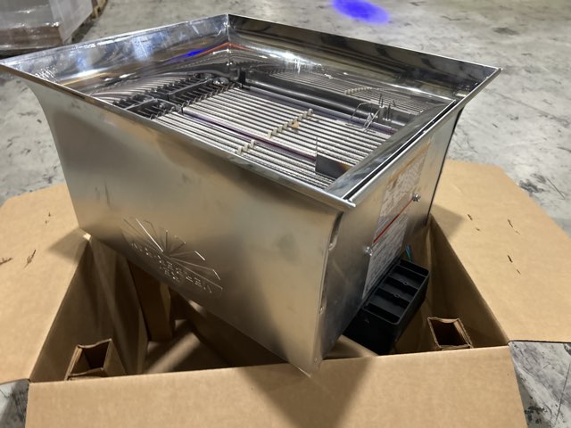 60,000 BTU Stainless Steel Natural Gas-Fired Infrared Space Heater, 24V