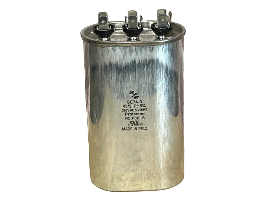 370 Vac, 45+5MFD 50/60 Hz, Oval Capacitor