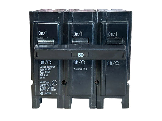240V, 60Hz, 60A, 3 Pole Breaker