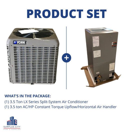 3.5 Ton 13 SEER Air Conditioner with 3.5 Ton Air Handler, 208-230/60/1, R-410A