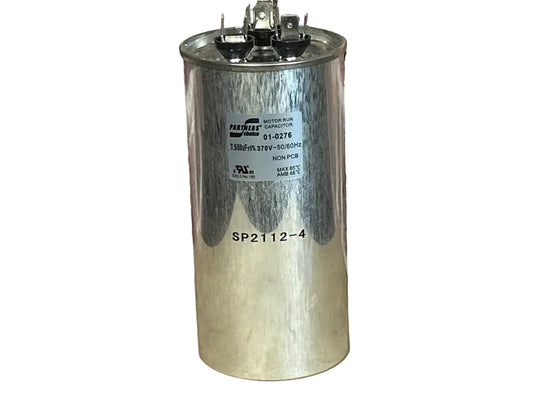 370 Vac, 60+7.5MFD 50/60 Hz, Round Capacitor
