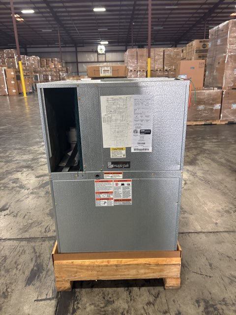 1 Ton Magic Pak Heat Pump Packaged Unit With 3 KW Electric Heat, 9 EER, 208-230/60/1, R410A