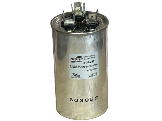 370 Vac, 20+7.5MFD 50/60 Hz, Round Capacitor