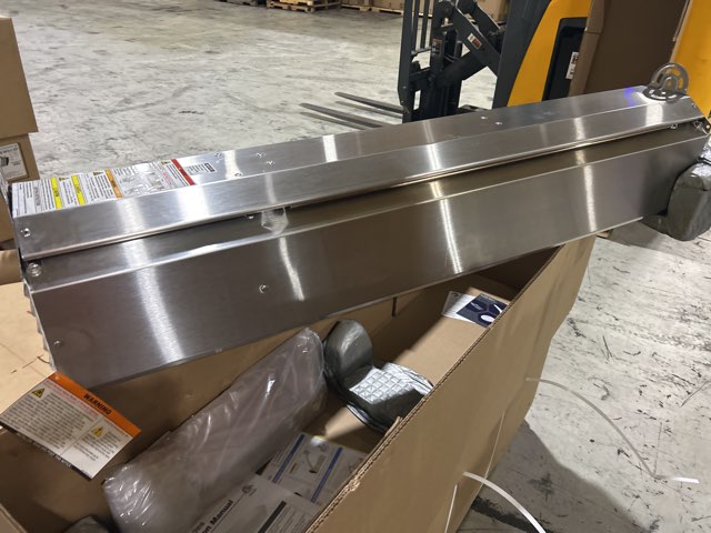 34,000 BTU Brushed Stainless Steel Natural Gas Infrared Patio Heater, 24/60/1