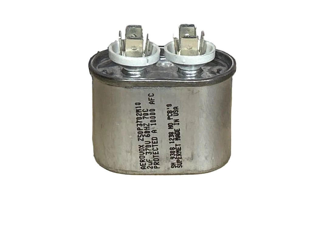 370 Vac, 2MFD 60 Hz, Oval Capacitor