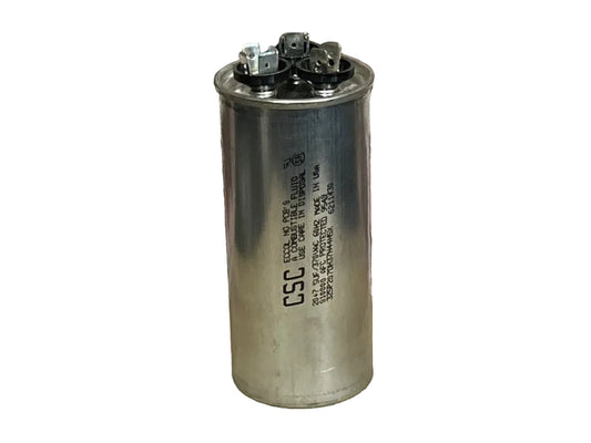 370 Vac, 20+7.5MFD 50/60 Hz, Round Capacitor