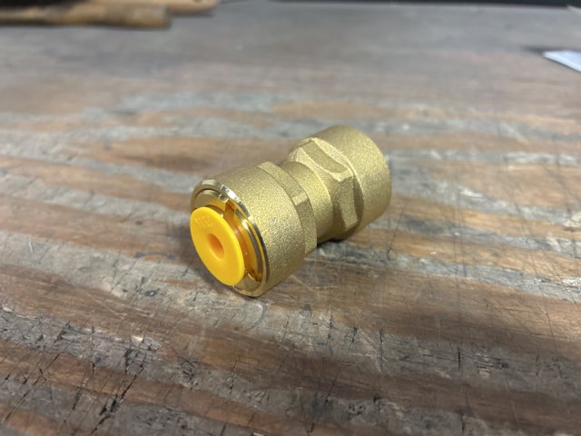 7/8" Brass Union Quick Connect Refrigerant Fitting
