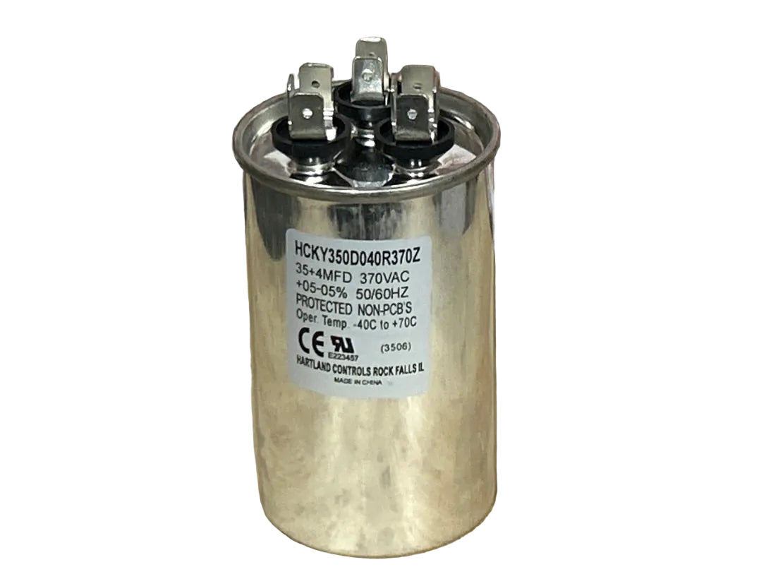 370 Vac, 35+4MFD 50/60 Hz, Round Capacitor