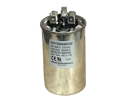 370 Vac, 35+4MFD 50/60 Hz, Round Capacitor