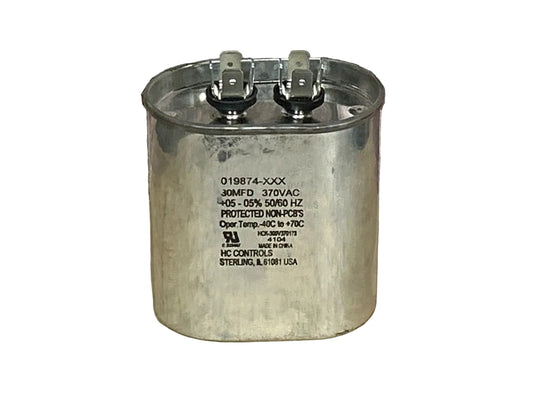 370 Vac, 30MFD 50/60 Hz, Round Capacitor