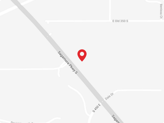 Map intersection with Sagamore Pkwy S and Duke Dr, featuring a red location pin.