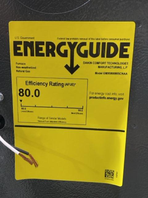 80,000 BTU Up/Horz Gas Furnace 80%, 4 Ton SS AC 13.4 SEER2, 2.5-4 Ton Multi Coil with 24V Thermostat