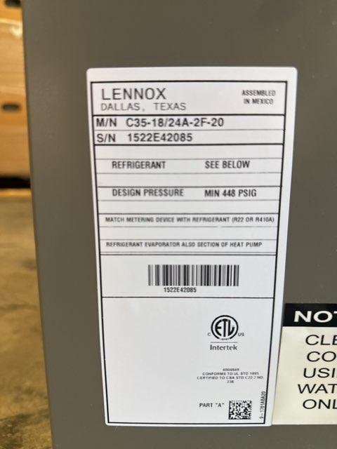 40,000 BTU 1-Stg ECM Multi Speed Gas Furnace 80% with 2 Ton Upflow Cased A Coil R410A, CFM 1200