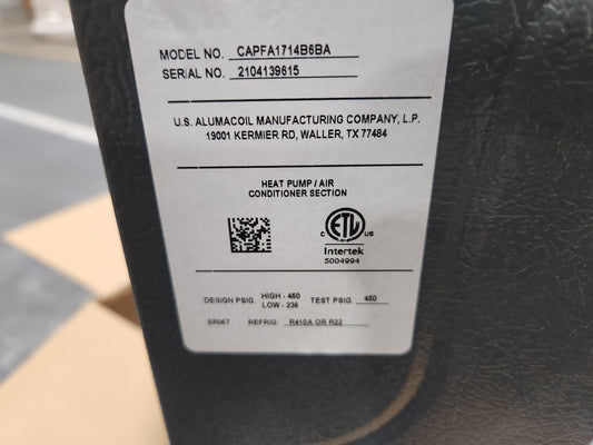 40,000 BTU Low NOx Comm Comp Gas Furnace 96%, 1.5 Ton HP 14.3 SEER2 and 1.5 Ton Up/Down Cased A Coil