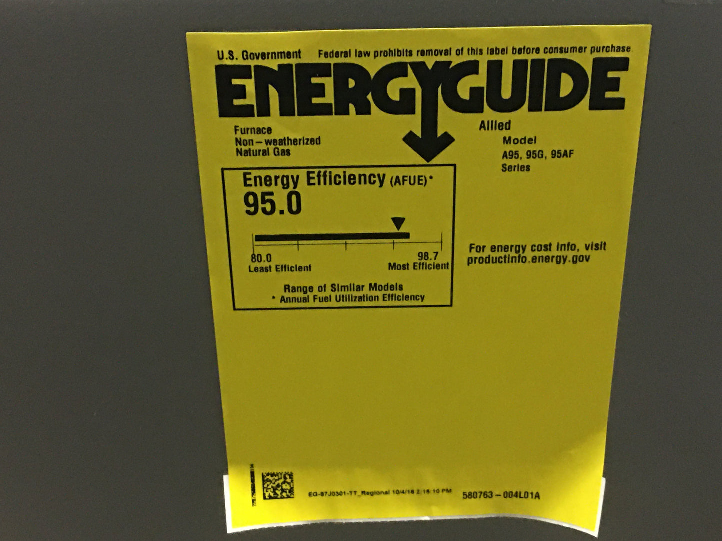 110,000 BTU 1-Stg Downflow ECM Var Spd Gas Furnace 95% and 3 Ton Multiposition Cased A Coil, R410A