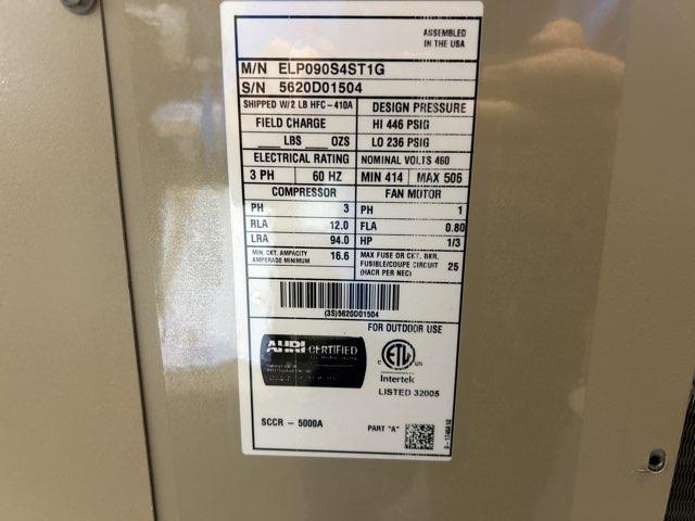 7.5 Ton 2-Stg SS Heat Pump 460/60/3 R410A 11 EER with 7.5 Ton AC/HP ECM Up/Horz Air Handler 460/60/3