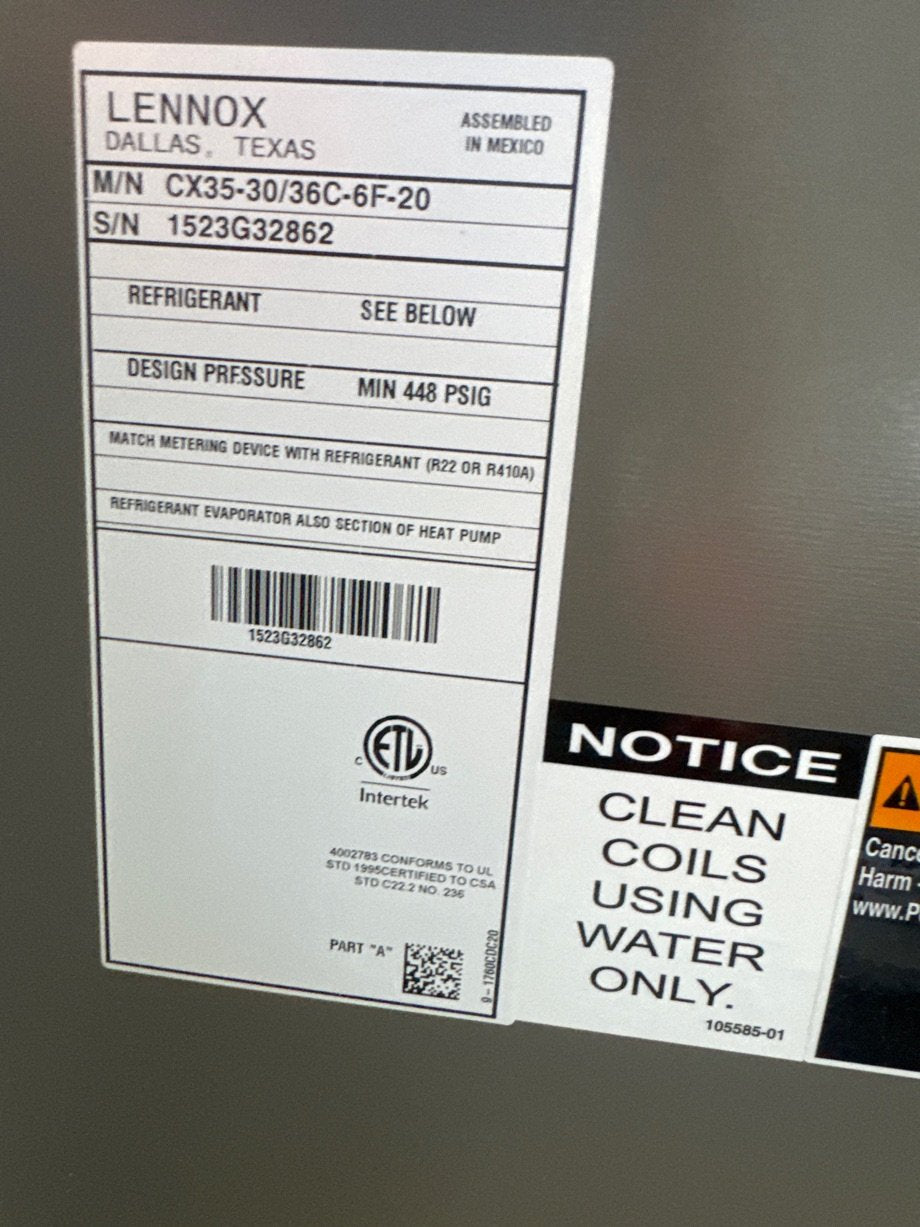 80,000 BTU Up/Horz Gas Furnace 80%, 3 Ton Inverter Comm Comp AC 19.5 SEER2 and 3 Ton Up Cased A Coil