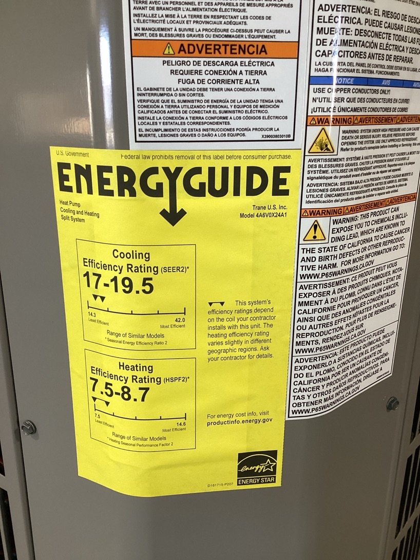 2 Ton Variable SS Comm Heat Pump 20 SEER and 2.5 Ton AC/HP Multiposition Comm Compatible Air Handler