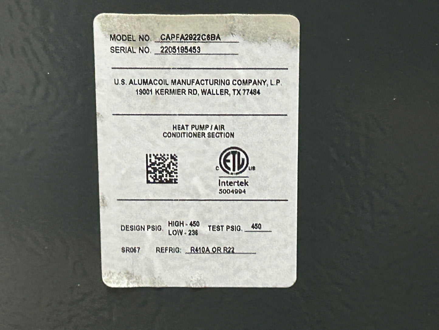80,000 BTU Low NOx Up/Horz Gas Furnace 96%, 2.5 Ton AC 14.3 SEER2 with 2.5 Ton Up/Down Cased A Coil
