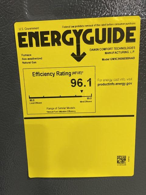 60,000 BTU 2-Stg Up/Horz ECM Multi Speed Gas Furnace 96% with 3 Ton Up/Down Cased A Coil, R22/R410A