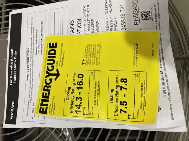 2 Ton 1-Stg SS Heat Pump R-454B 14.3 SEER2 with 2 Ton AC/HP PSC Wall Mounted Fan Coil R-454B CFM 900