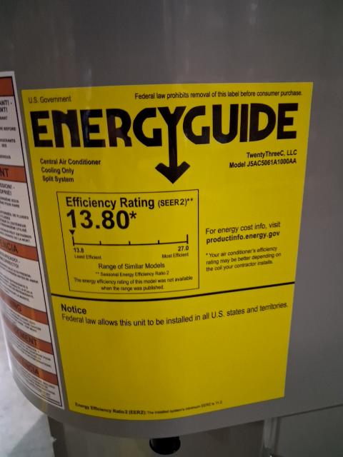 80,000 BTU Multi Gas Furnace 80%, 5 Ton SS AC R454B 13.8 SEER2 with 3-5 Ton AC/HP Multi Cased A Coil